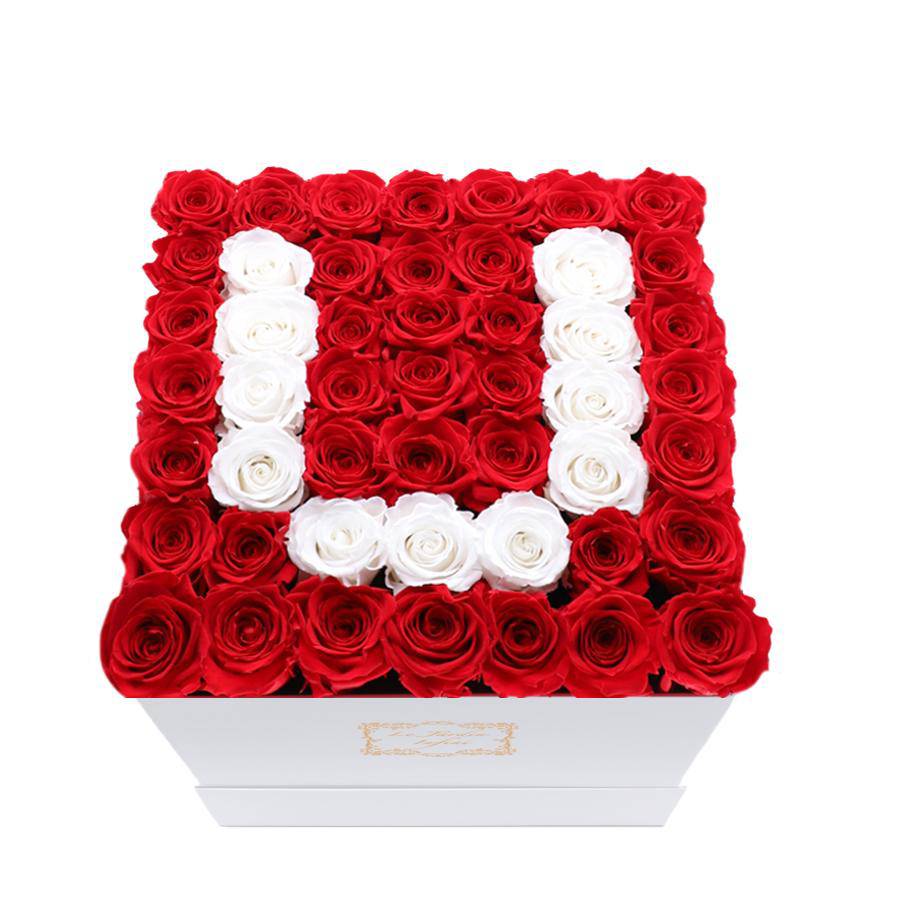 12 Roses (6 ,,I Love You + 6 Happy Birthday) by VIP Floral Designs